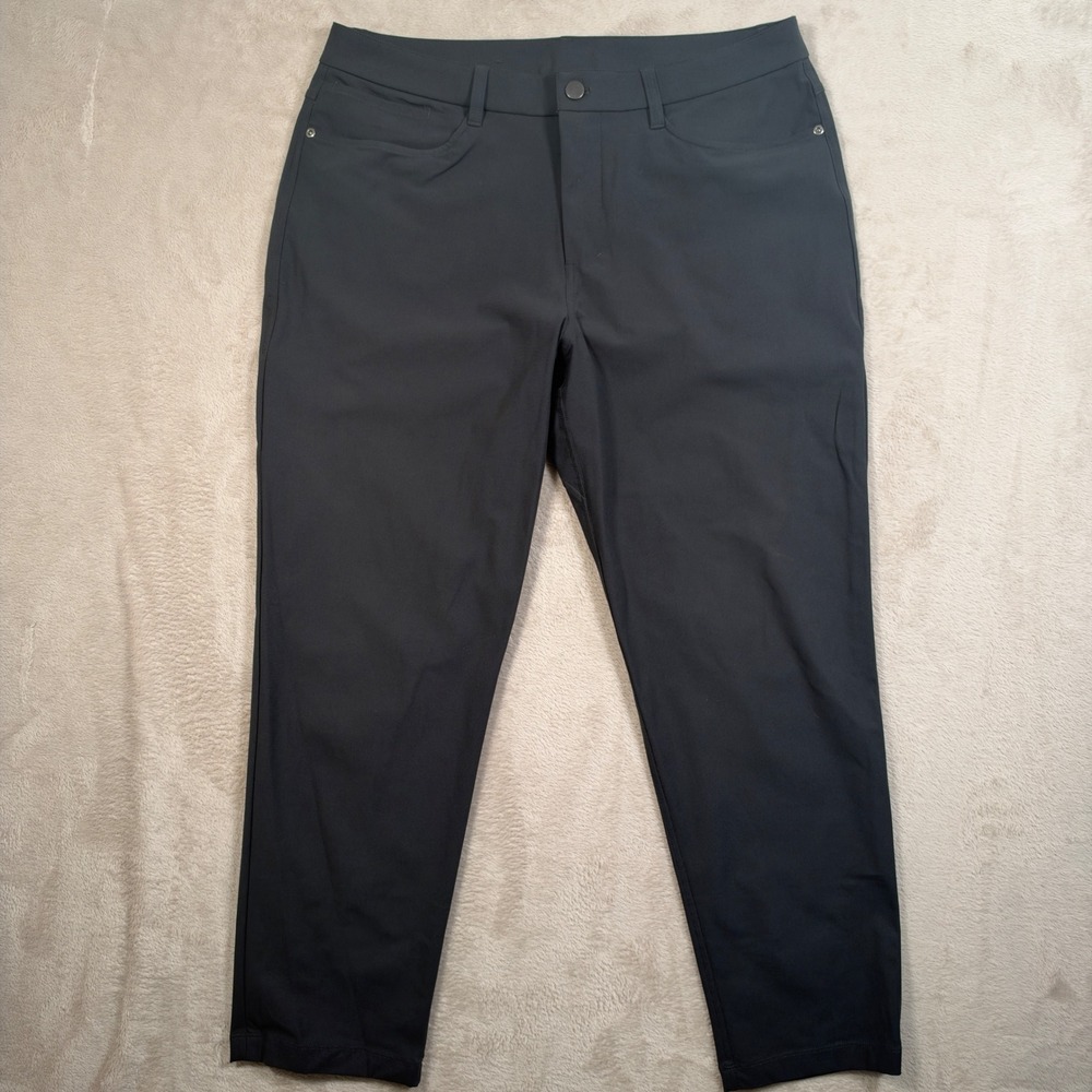 Lululemon ABC Warpstreme Slim Fit Mens 34x28 Obsidian Tech Stretch